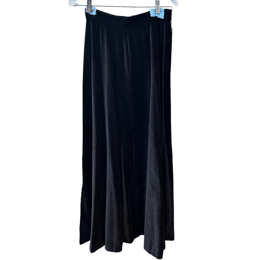 Vintage 1960s Century of Boston Stunning Black Maxi Skirt Womens 4